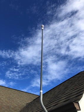 Roof-mounted Tempest Weather Station